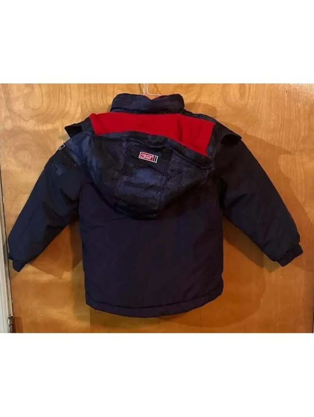 32 degrees winter coat red and navy size 3T